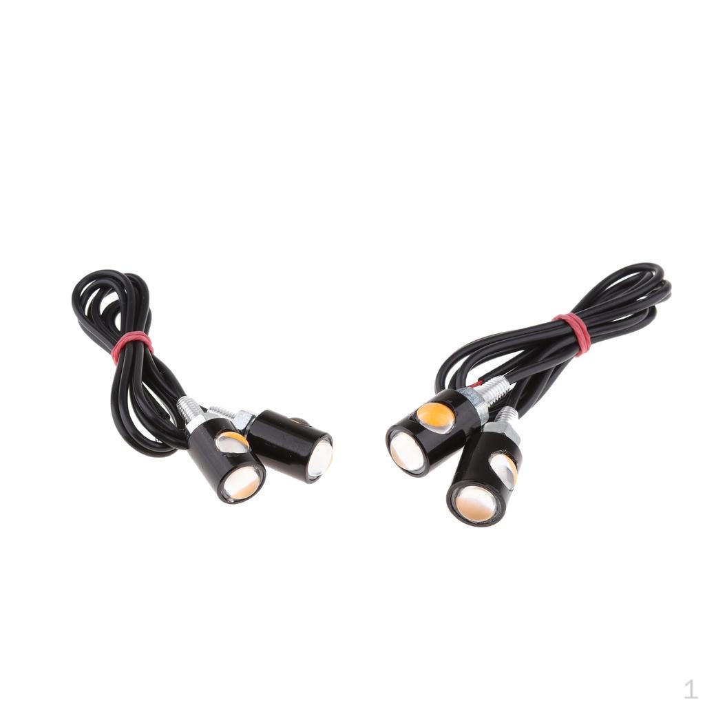 

2 Pairs Amber LED SMD Motorcross Car Light Lamp