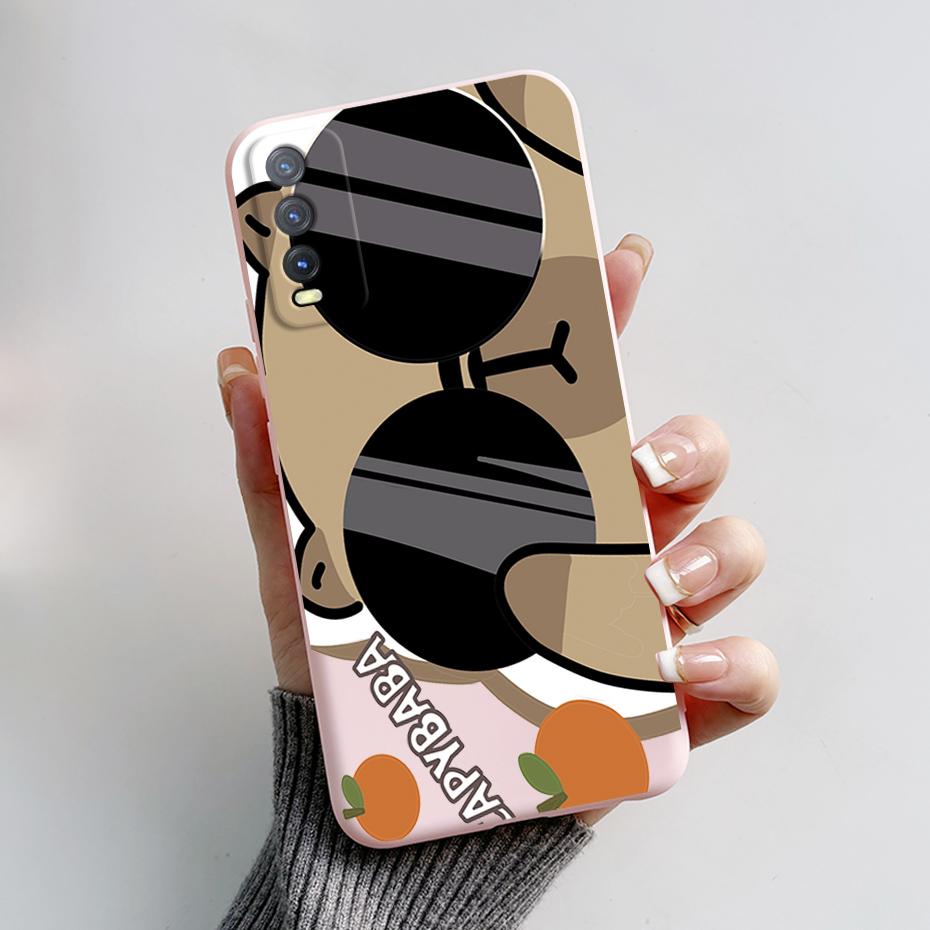 Soft Case For Vivo V2027 Cover Vivo Y11s Y12s Y12a Y20 Y20s Y20i Phone Cases Cute Rabbit Panda Pattern Silicon Capas For Y20 20S