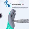 Schnittfeste, rutschfeste, wasserdichte Latexhandschuhe für Arbeit, Bau, Angeln und Gartenarbeit