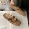 Mode Handgewebter Schmetterlingsknoten Marken Flache Slipper Damenmode Flache Mary Jane Schuhe Bequem Lässig Retro Designer Schuhe