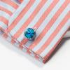 Men's cufflinks cross-border hot-selling fashion creative exquisite crystal blue green shirt accessories 1 pair wholesale