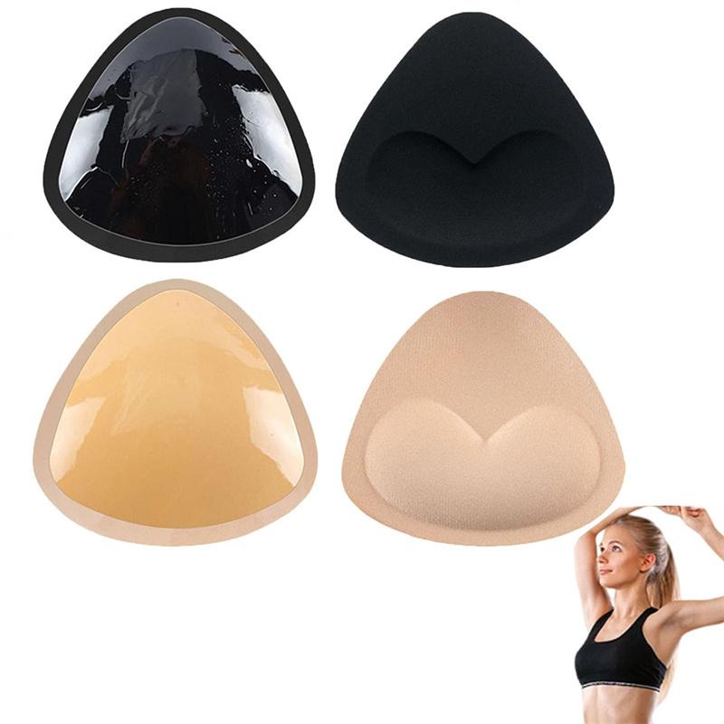 2 Stück Damen Push-Up Brustpolster Silikon BH Unterwäsche Polster Brustwarzenabdeckung Aufkleber Patch Bikini Einlage Badeanzug Zubehör