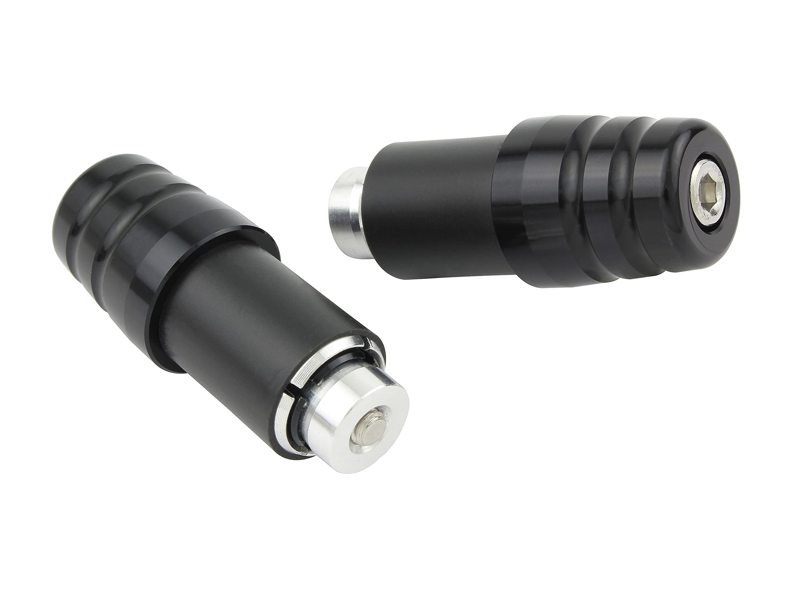 POSH FAITH Motorcycle Supplies Handlebar End Universal Slimline Bar End чёрный