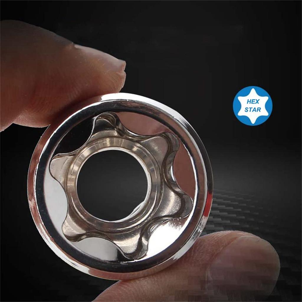 14-teiliger E-TORX-Steckschlüsselsatz, 1/4 Zoll, 3/8 Zoll, 1/2 Zoll Antrieb, E-4 – E24-Buchse, externes Drehmoment-Stern-Steckschlüsselsatz mit Aufbewahrungskoffer