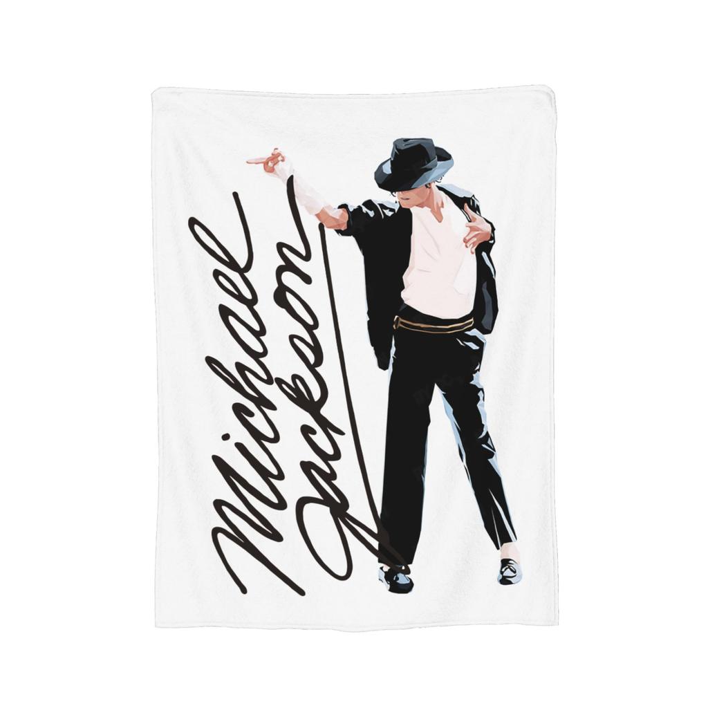 MJ Pop Rock Disco Blankets Coral Fleece Plush Summer Air Conditioning Portable Lightweight Throw Blankets for Bed Bedspread