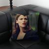 JJennifer Garner Cushion Cover Pillow Case Antidustmite Invisible zipper silky plush cushion