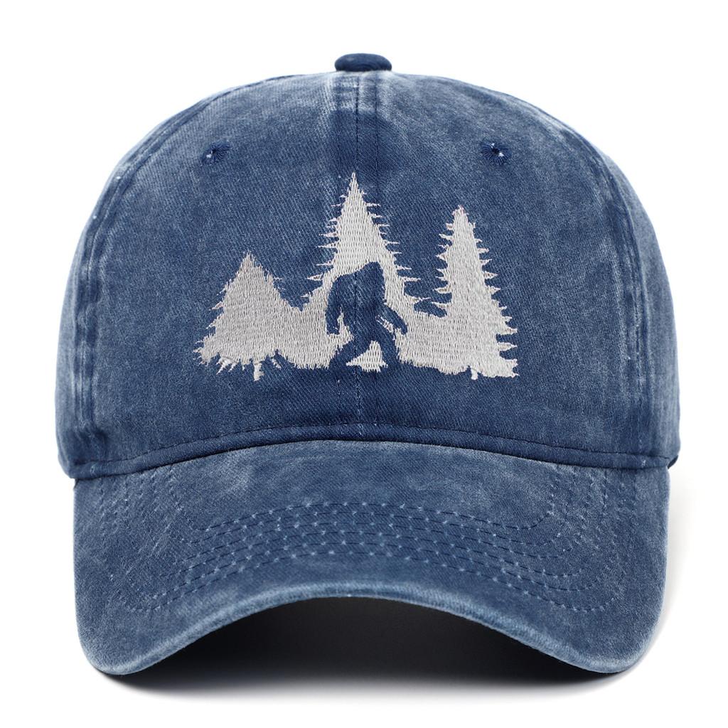 Bigfoot Embroidered Baseball Cap With Adjustable Fit For Casual Wear And Sun Protection
