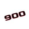 1pc Orange Rear Badge For BRABUS Sticker BRABUS Trunk Sticker Rear Sticker For  BRABUS ROCKET G800 G900 G63 G65 G700 W464