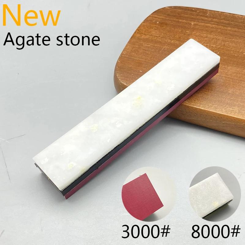 10000 Körnung Natürlicher Grüner Achat Schärfstein Wetzstein Feinschleifen Polieren Rasiermesser Küchenmesser Schärfer Abziehwerkzeug