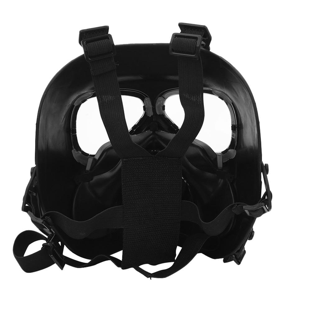 Black Anti Fog Lens CS Field Shooting Game Full Face Tactics Face Guard Shield with Exhaust