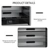 Organizador de Mesa de 3 Níveis Bandeja de Cartas Porta-Documentos Bandejas de Arquivamento Organizador de Papel Acessórios de Mesa Cadernos Suporte Classificador