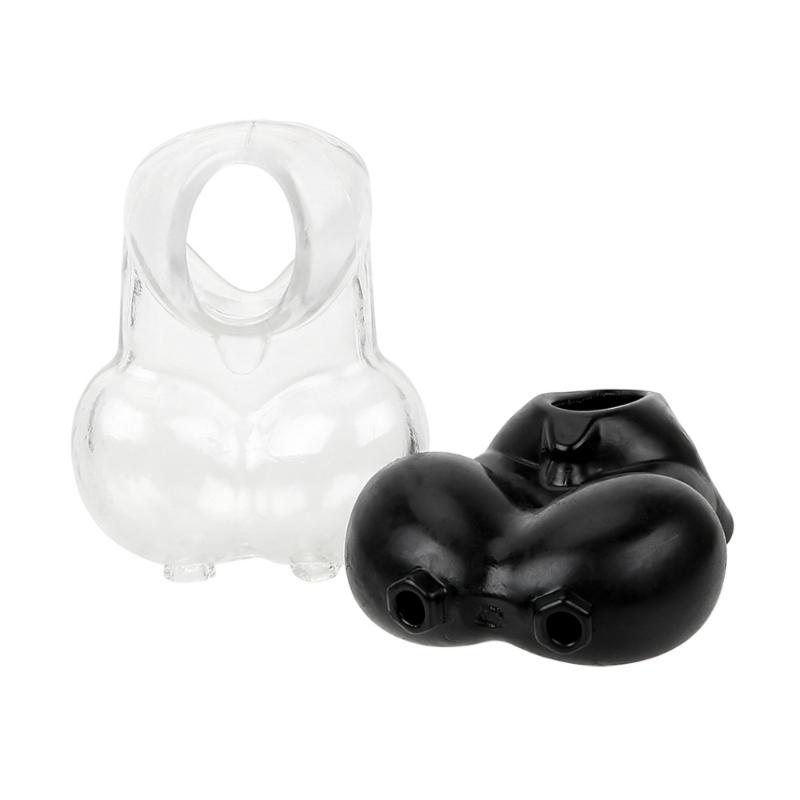 Anello Pene Uomo Stira Palle Borsa di Contenimento Scrotale Anello Testicoli Pene Eiaculazione Ritardata BDSM
