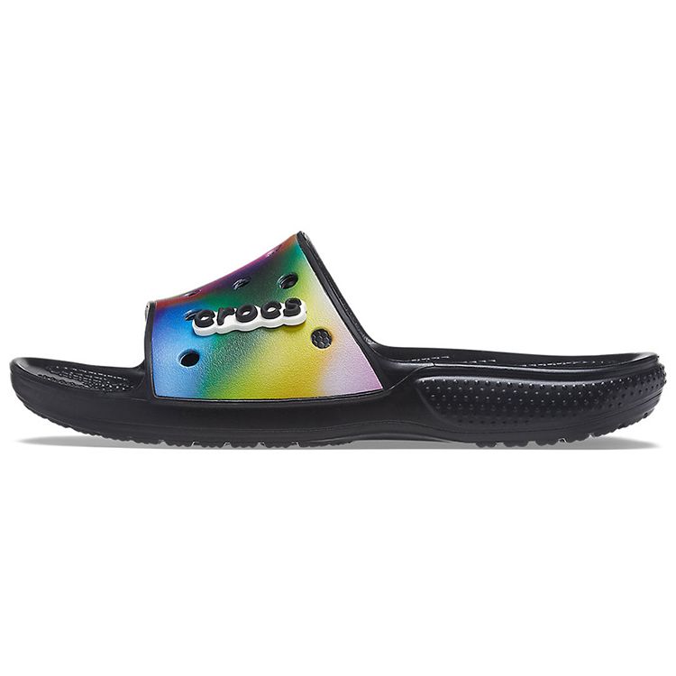 

Crocs Aurora Colorful Casual Slide Sandals Unisex Sandals Black 207557-0C4 42-43