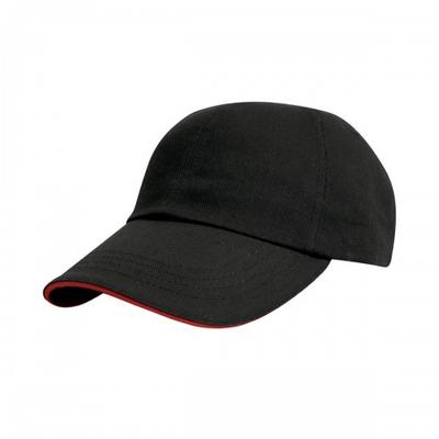 Result Headwear Pro Style-Baseballkappe aus schwerer gebürsteter Baumwolle mit Sandwich-Peak