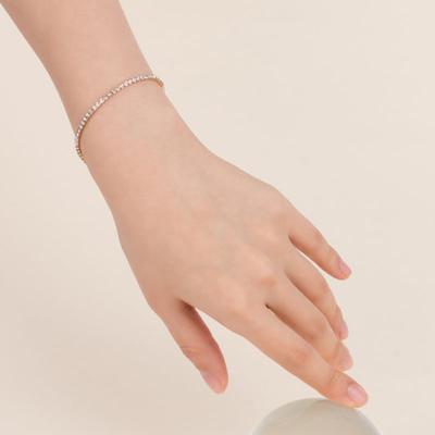 Pulseira Linha Cristal AUGUST ALICE_Ouro Champagne