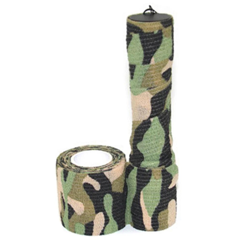 1 Roll U Pick 4.5m*5cm Waterproof Outdoor Camo Hiking Camping Hunting Camouflage Stealth Tape Wraps self adhesive