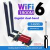 1Pcs 1800Mbps Bt5.2 Dual Band 2.4G/5Ghz 802.11Ax Network Wi-Fi Card For Desktop Pc Win 10/11 Wifi6 Ax1800 Wireless Pcie Adapter