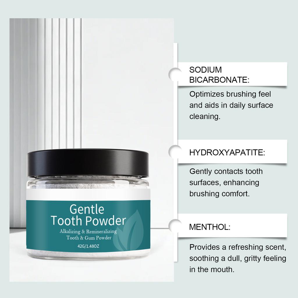 Dental Care Tooth Powder for Oral Hygiene, Fresh Breath, Gentle Teeth Whitening & Stain Removal