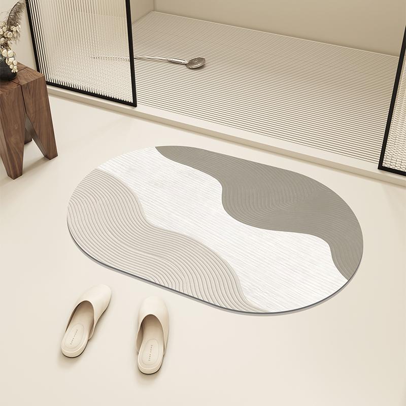 Bath Mat Diatom Mud Absorbent Floor Mats Anti-slip Entrance Doormat Bathroom Carpet Toilet Area Rugs