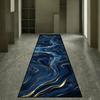 Läufer Teppich Langer Teppich Hochwertig Blau Fußmatte Flurteppich Küchenteppich Wohnzimmerteppich Schlafzimmerteppich Heimdekoration