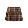 Melaleuca Plaid A-line Pleated Mini Skirt - Women's Autumn/Winter Petite Style, Trendy Hot Girl Look