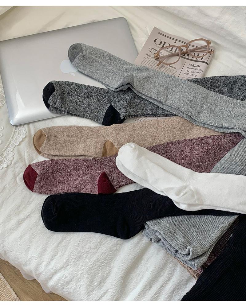 6 Colors Winter Pantyhose Women Fashion Korean Style Wool Catton Warmer Tights Slim Leg Stretch Bottom Thigh Stockings Girls