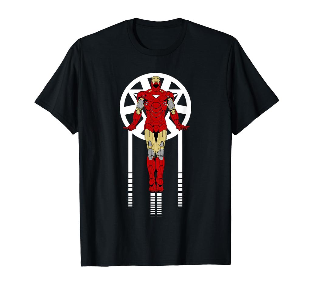 Marvel Comics Retro Classic Iron Man Flying Arc Reactor Shot T-Shirt
