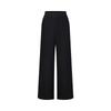 JIU ZI AN NA KOU Women's Free Pants Relaxed Plush-Lined Wide-Leg Trousers