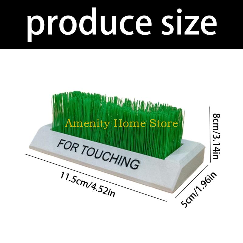 F26C 3D Printed Touch Grass Artificial Grass Ornament 3D Fake Plant Fidgety Toy Desktop Decoration for Home Office Decorations