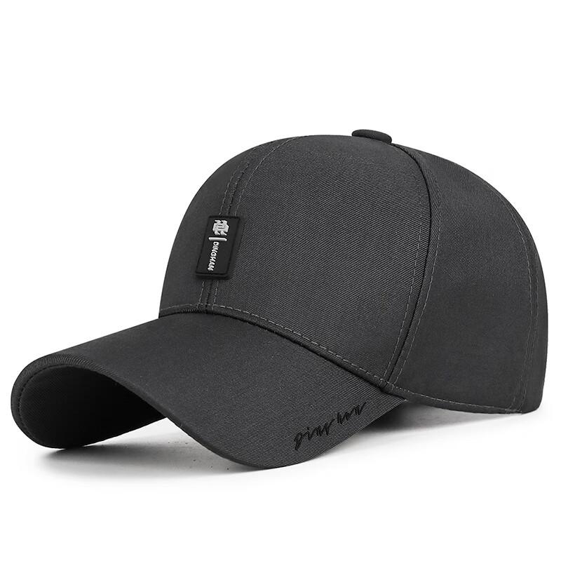 ZHENYUEQI Men s Adjustable Baseball Cap with Faux Leather Patch Adjustable