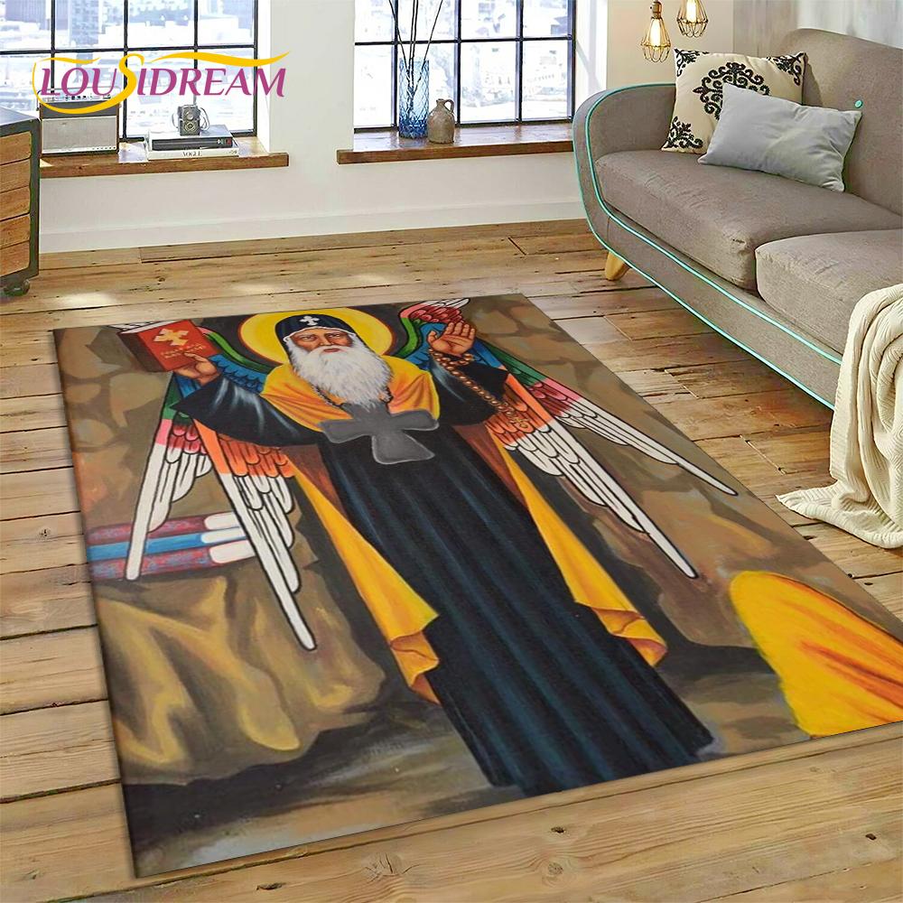 Cartoon Africa Ethiopian Custom Painting Art Carpet Rug for Bedroom Living Room Home Sofa Decoration,kids Large Decor Floor Mat