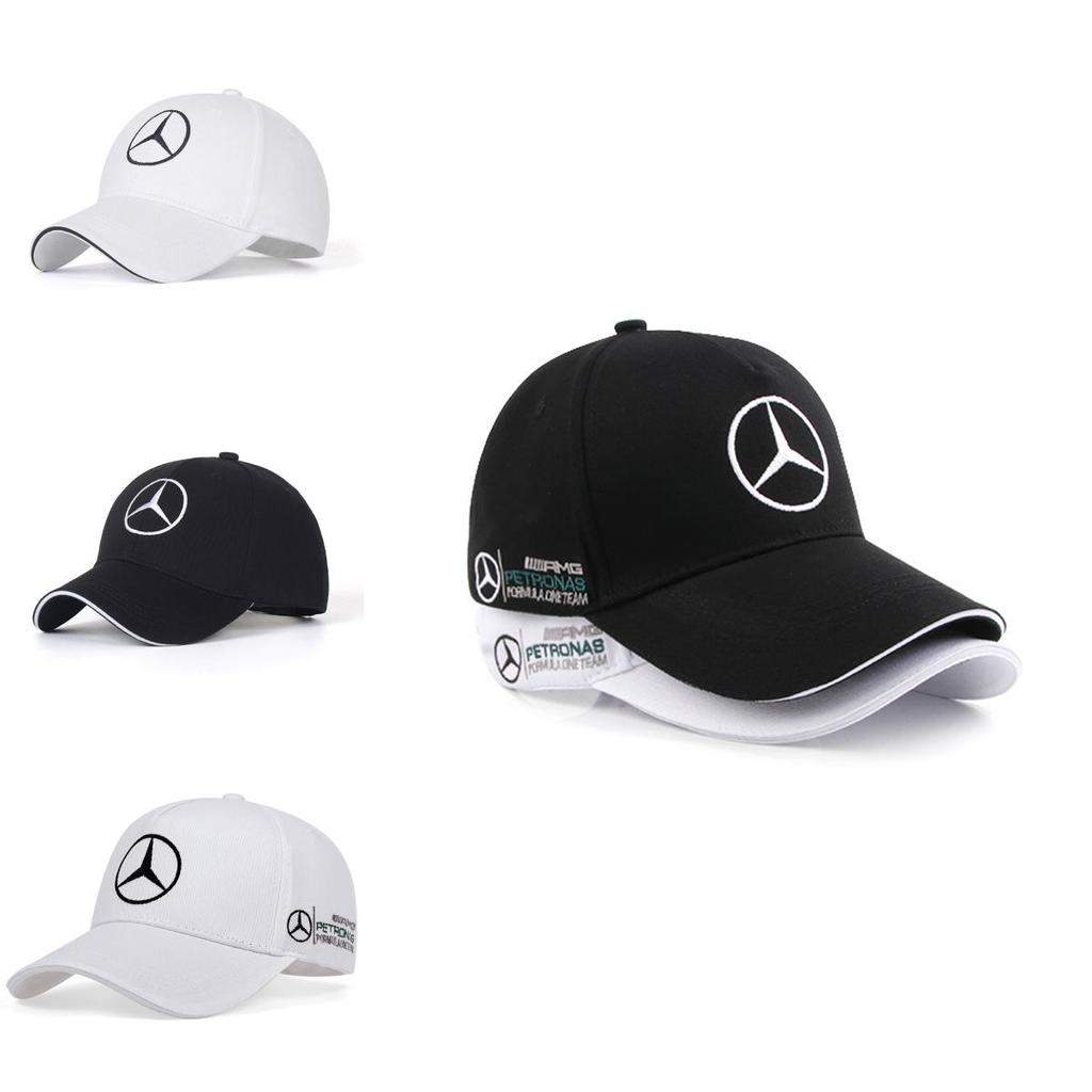 Stilvolle Mercedes Racing Baseballkappe, bestickt, Sonnenschutz, Baumwollhut