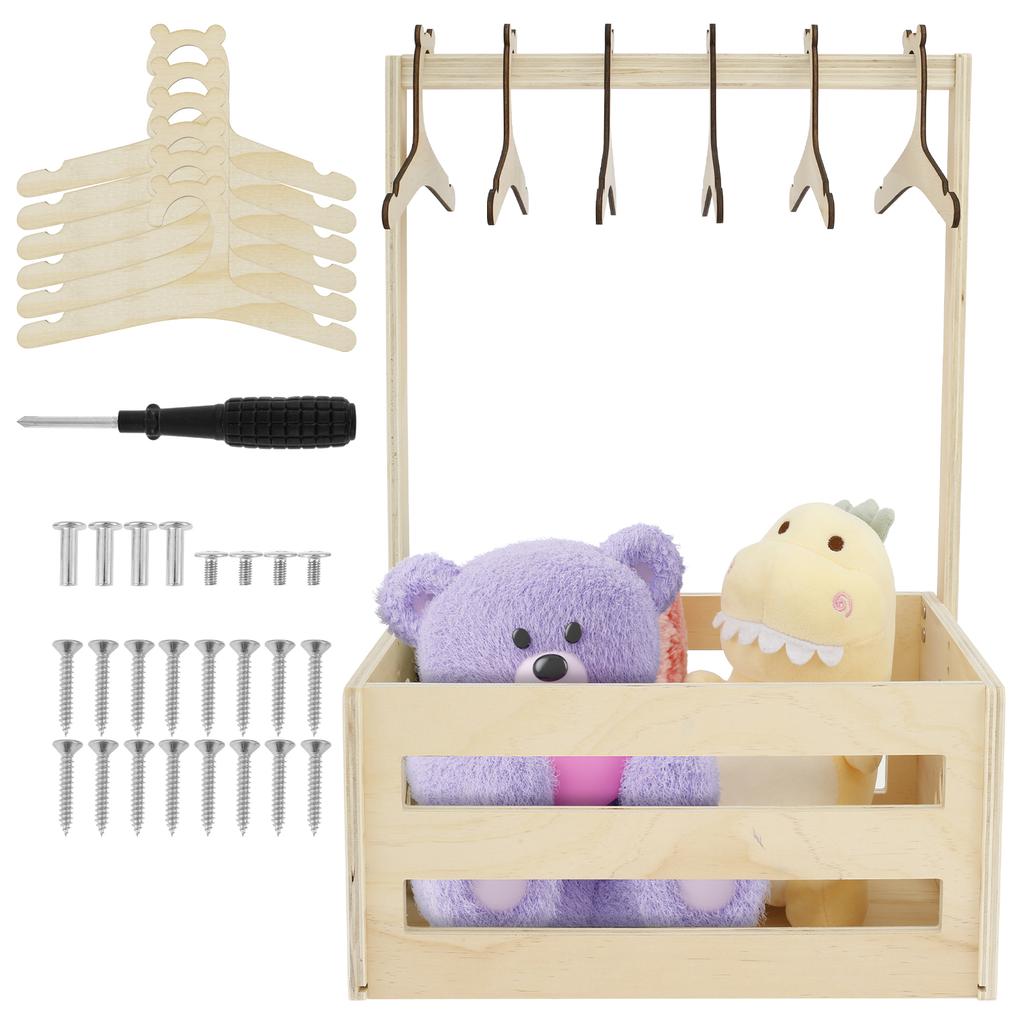 New Wood Baby Shower Storage Basket Baby Toys Storage Crate with Handle Decorative Baby Clothes Crate Box for Clothes Shoes Toys