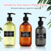 36PCS Bathroom Organizing Labels - Preprinted Waterproof Organization Labels for Glass Plastic Bottles, Hand Soap, Shampoo and Conditioner - Oil