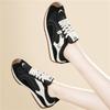 Leather German training shoes women's autumn sports shoes flat running Forrest Gump shoes lace-up casual shoes