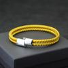 Pulseira Masculina de Corda Noter Aço Inoxidável Que Não Desbota Pulseira Magnética Acessórios Masculinos de Acampamento Pulseira de Tecido Melhor Presente Para Namorado