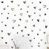 1pc Black Heart Wall Decals - Self-Adhesive Vinyl Heart-Shaped Stickers for Romantic Home Decor for Bedroom, Living Room, or Valentine's Day Wall Art