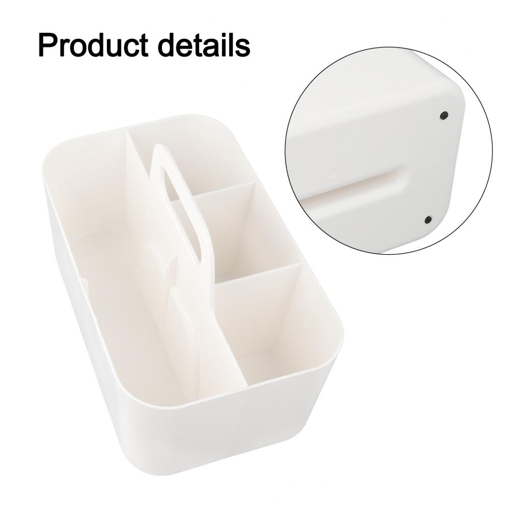 Aesthetic Plastic Storage Solution with Removable Dividers for Convenience