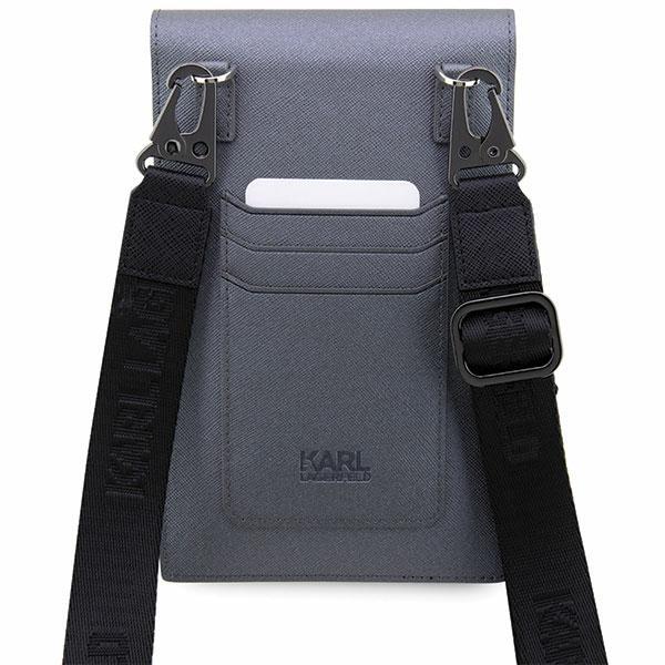Karl Lagerfeld Torebka Klwbsakcpmgsrebrny/Silver Saffiano Karl & Choupette
