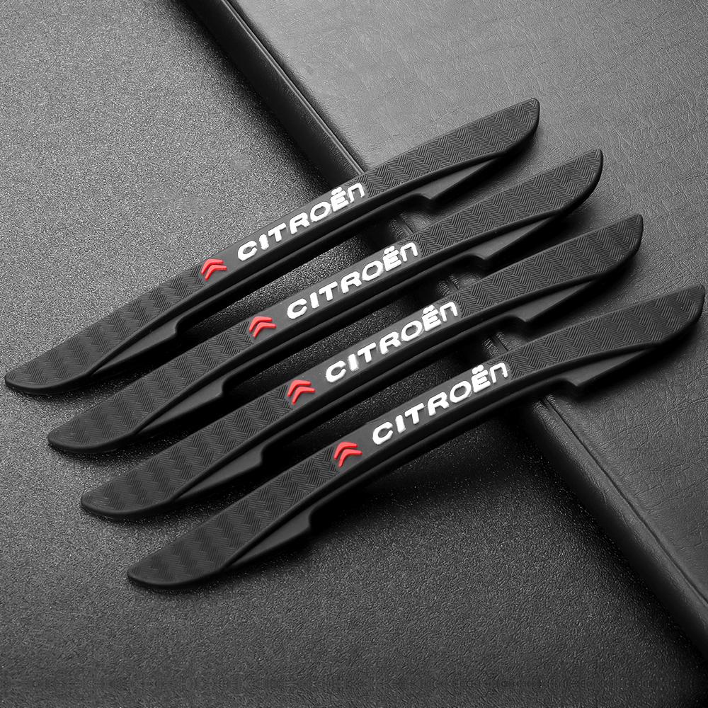 For Citroen C4 C3 Xsara C-Elysee C5 C1 DS DS3 DS5 DS4 Auto Valve Cap Car Door Edge Rearview Mirror Bumper Anti-collision Strips