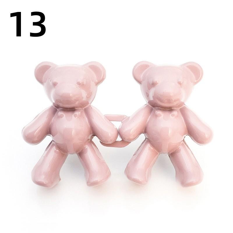 Reusable Metal Buttons Bear Flower Snap Fastener Pants Pin Retractable Button Sewing-on Buckles Jeans Perfect Fit Reduce Waist