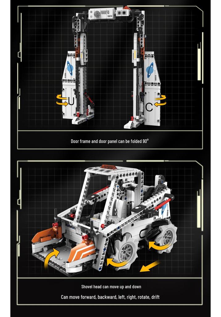 2-in-1 Programmable Robot Toy: Remote Control & Assembly Building Blocks - Smart Mechanical Dog