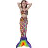 Kostium kąpielowy dla dzieci Fishtail Bikini Set Syrenka Księżniczka Strój kąpielowy Kostium kąpielowy dla dziewczynki