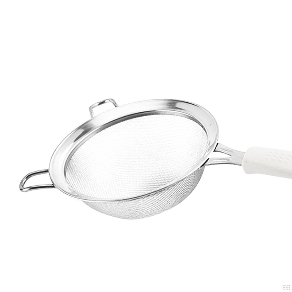 Stainless Steel Fine Mesh Strainer Flour Sieve Strainer, Soy Milk Colander for