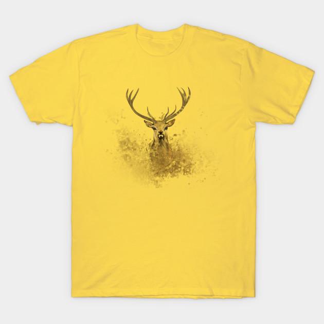 

Unisex Fashion TShirt Deer Print TShirt Plus Size S-5XL T-Shirt 100%Cotton Tops O Neck Short Sleeve Tees S жовтий