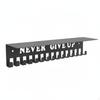 Medal Hanger with Shelf WallMounted Showcase Matte Black for Athletes, Runners,