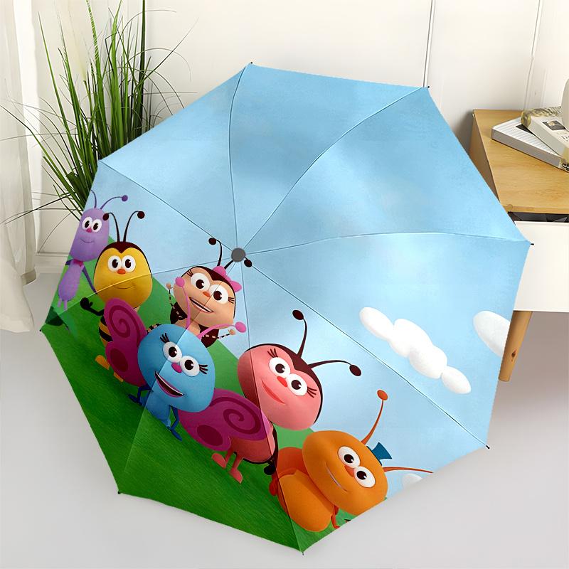 

Bugs,Friends Automatic Folding Umbrella 8 Ribs Lightweight Design, Durable Iron Frame, Compact and Portable, Ideal Birthday or Christmas G