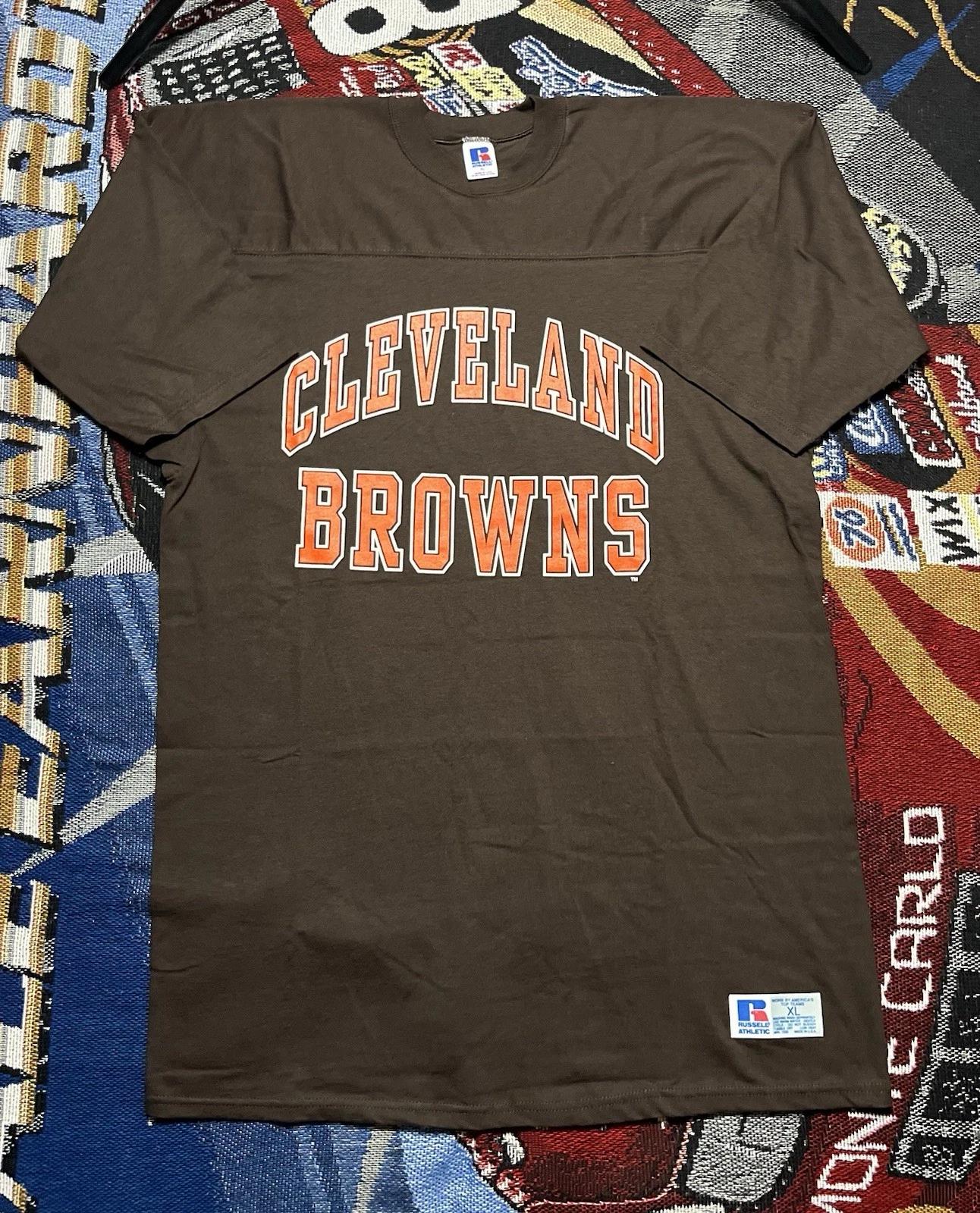 Vintage Cleveland Browns Russell Athletic Shirt XL Jersey Style 80s 90s USA M
