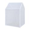 Mesh PVC Cover Greenhouse Warmth Retaining Tubulars Frame Zippered Access for Balcony,