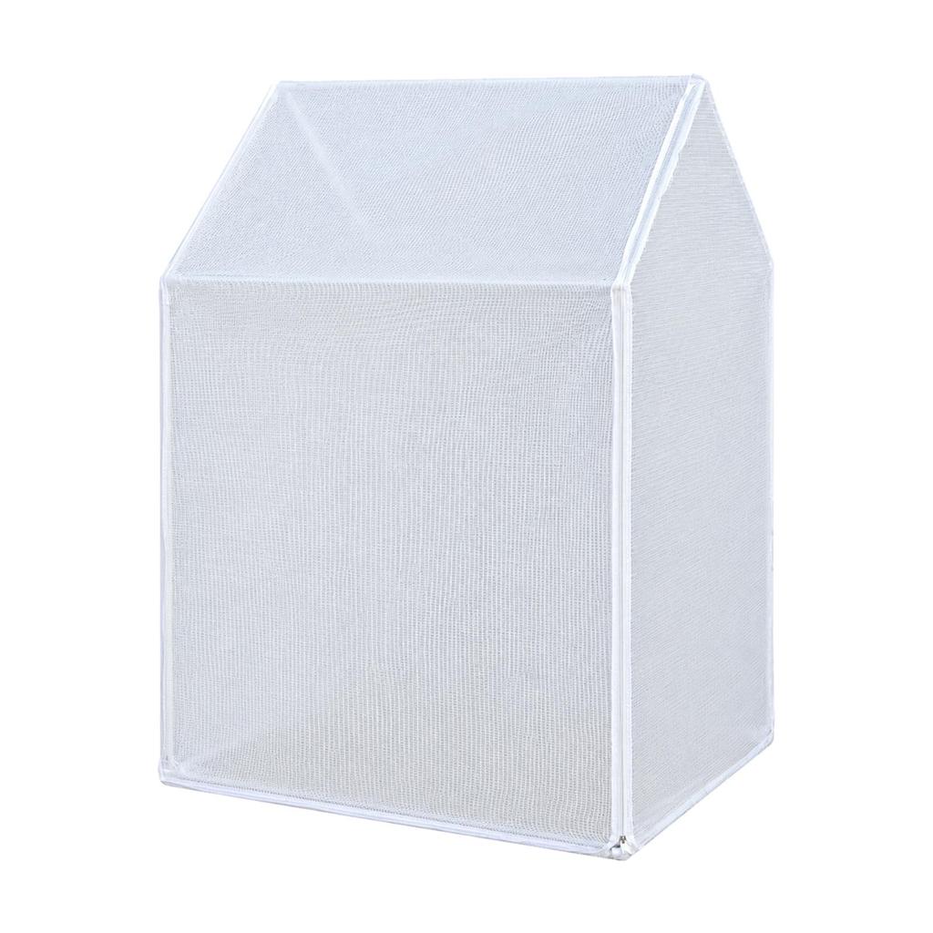 Mesh PVC Cover Greenhouse Warmth Retaining Tubulars Frame Zippered Access for Balcony,